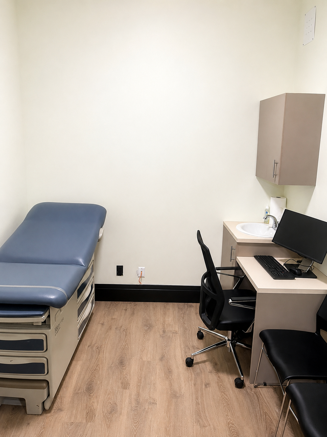 Consultation room at Dr. Chuks Nwulia Family Practice